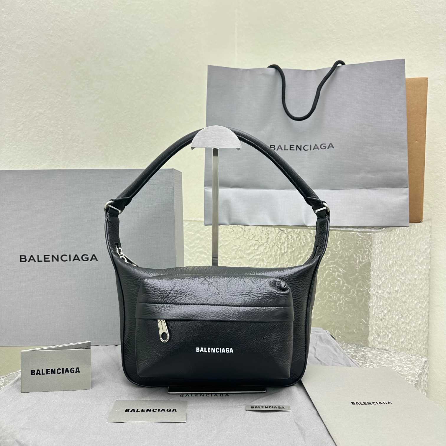 Balenciaga Raver Medium Bag With Handle In Black - DopestKickz