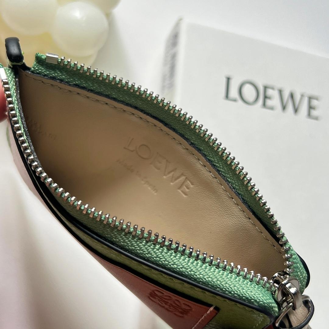 Loewe Coin Cardholder In Soft Grained Calfskin - DopestKickz