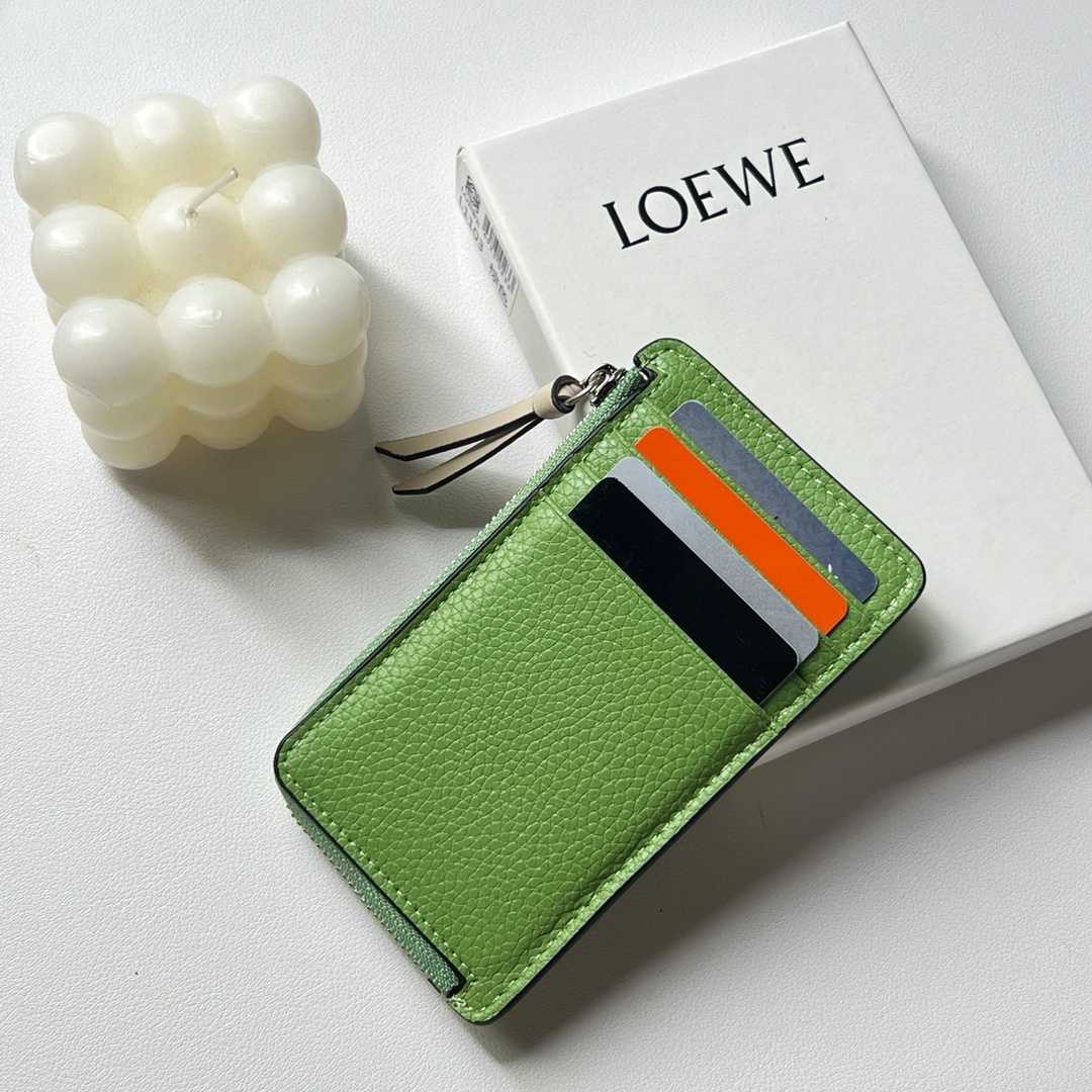 Loewe Coin Cardholder In Soft Grained Calfskin - DopestKickz