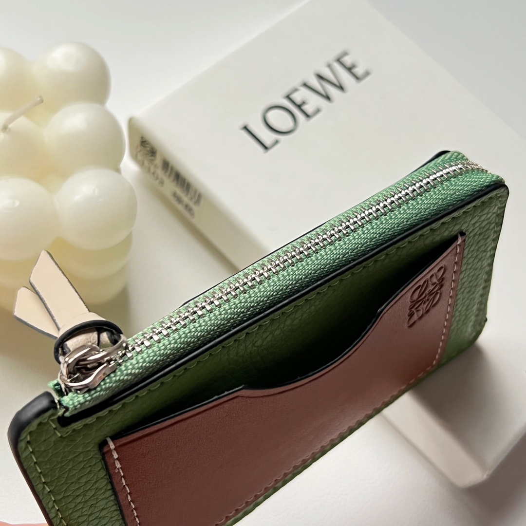 Loewe Coin Cardholder In Soft Grained Calfskin - DopestKickz