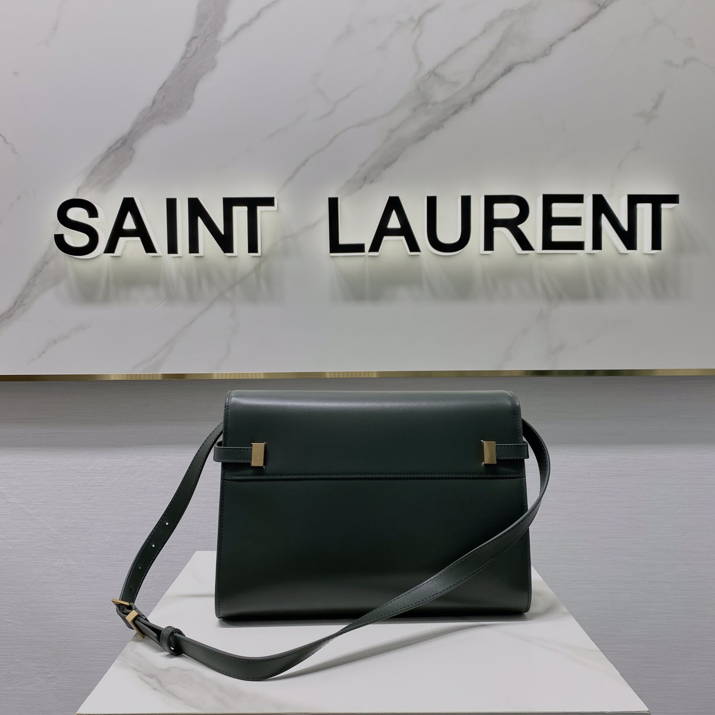 Saint Laurent Manhattan Shoulder Bag In Box Saint Laurent Leather - DopestKickz