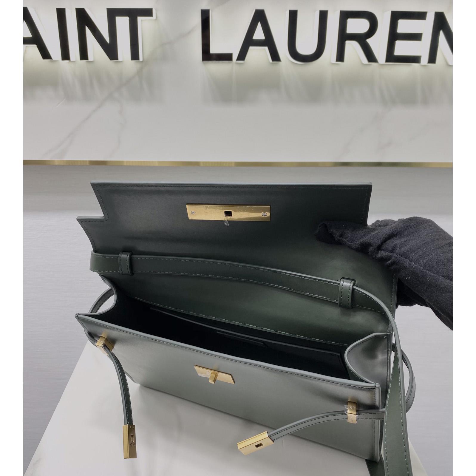 Saint Laurent Manhattan Shoulder Bag In Box Saint Laurent Leather - DopestKickz