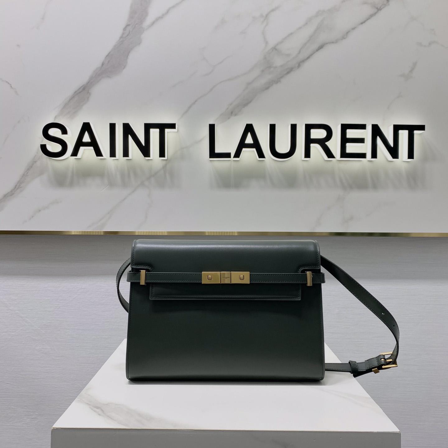 Saint Laurent Manhattan Shoulder Bag In Box Saint Laurent Leather - DopestKickz