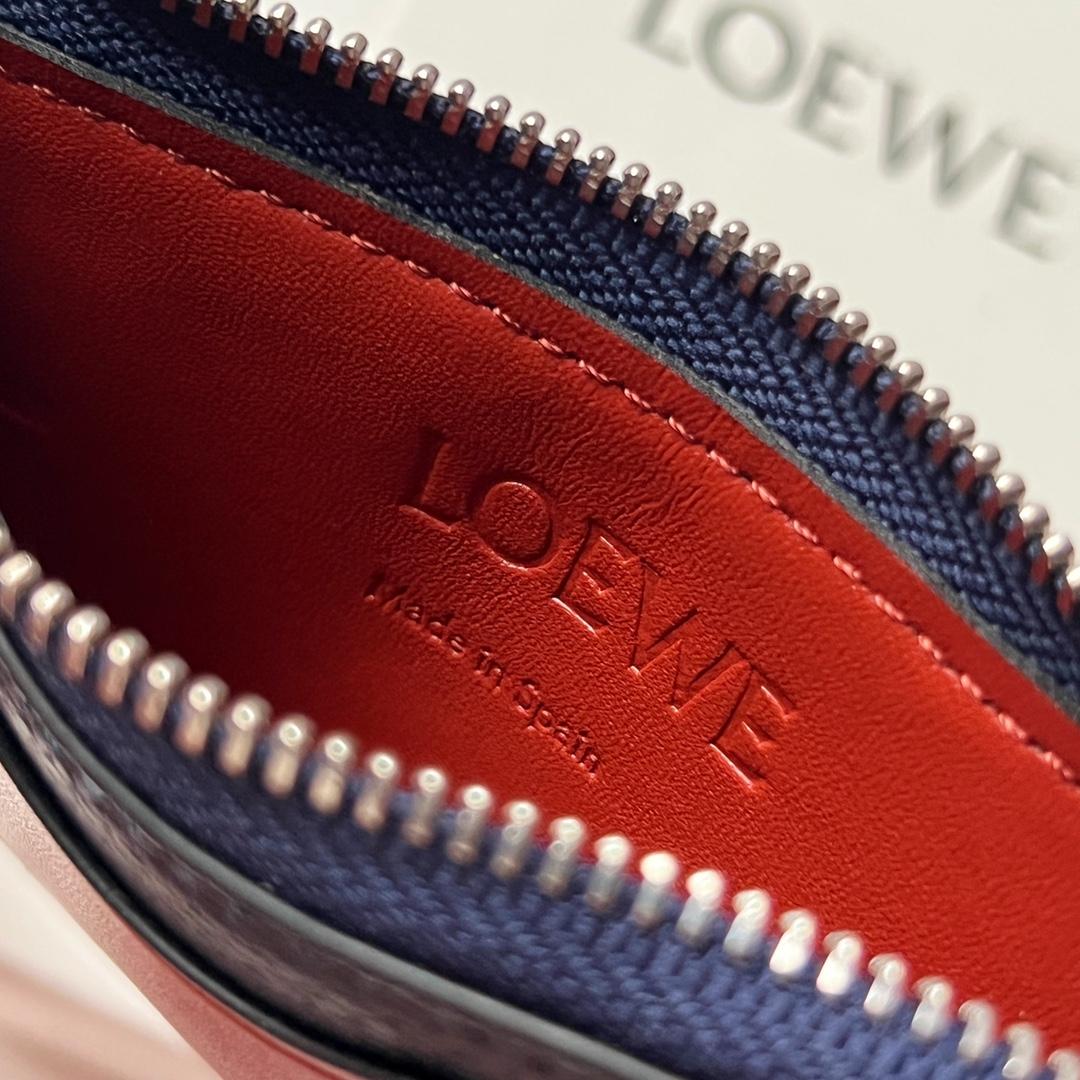 Loewe Coin Cardholder In Soft Grained Calfskin - DopestKickz