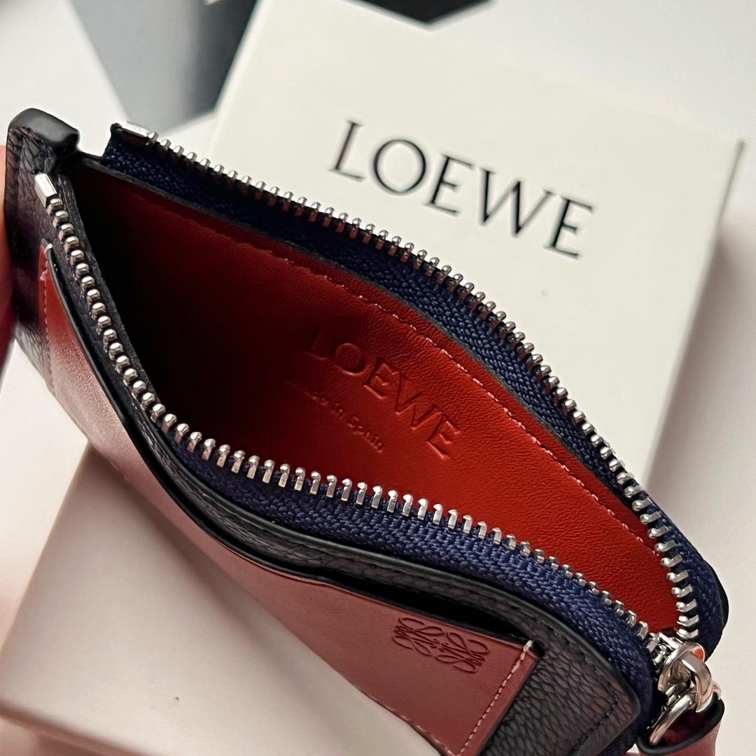 Loewe Coin Cardholder In Soft Grained Calfskin - DopestKickz
