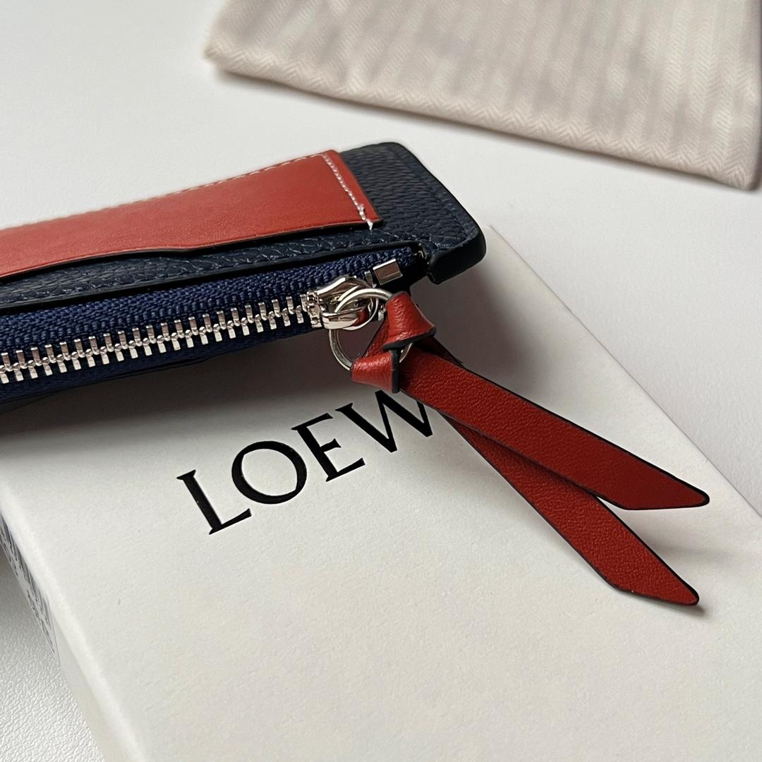Loewe Coin Cardholder In Soft Grained Calfskin - DopestKickz