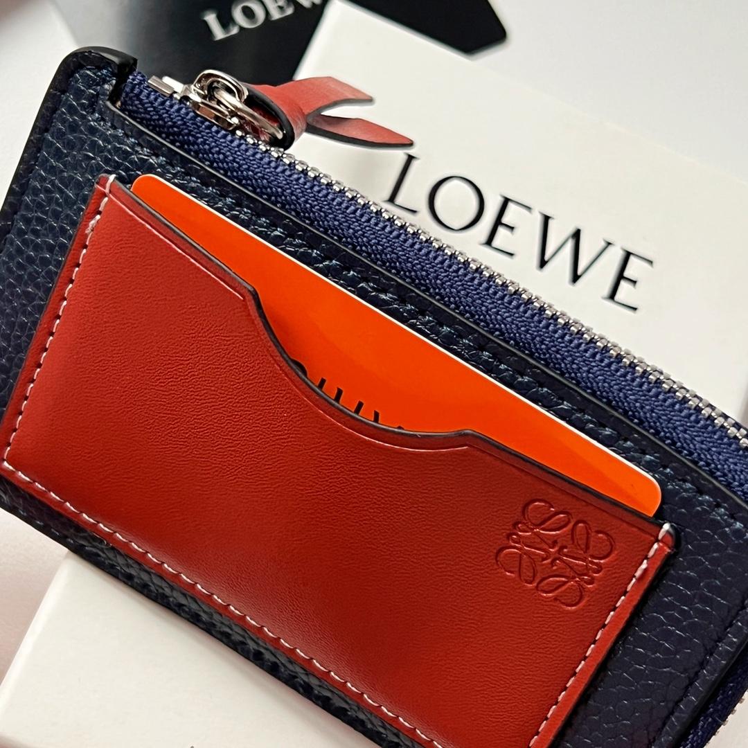 Loewe Coin Cardholder In Soft Grained Calfskin - DopestKickz