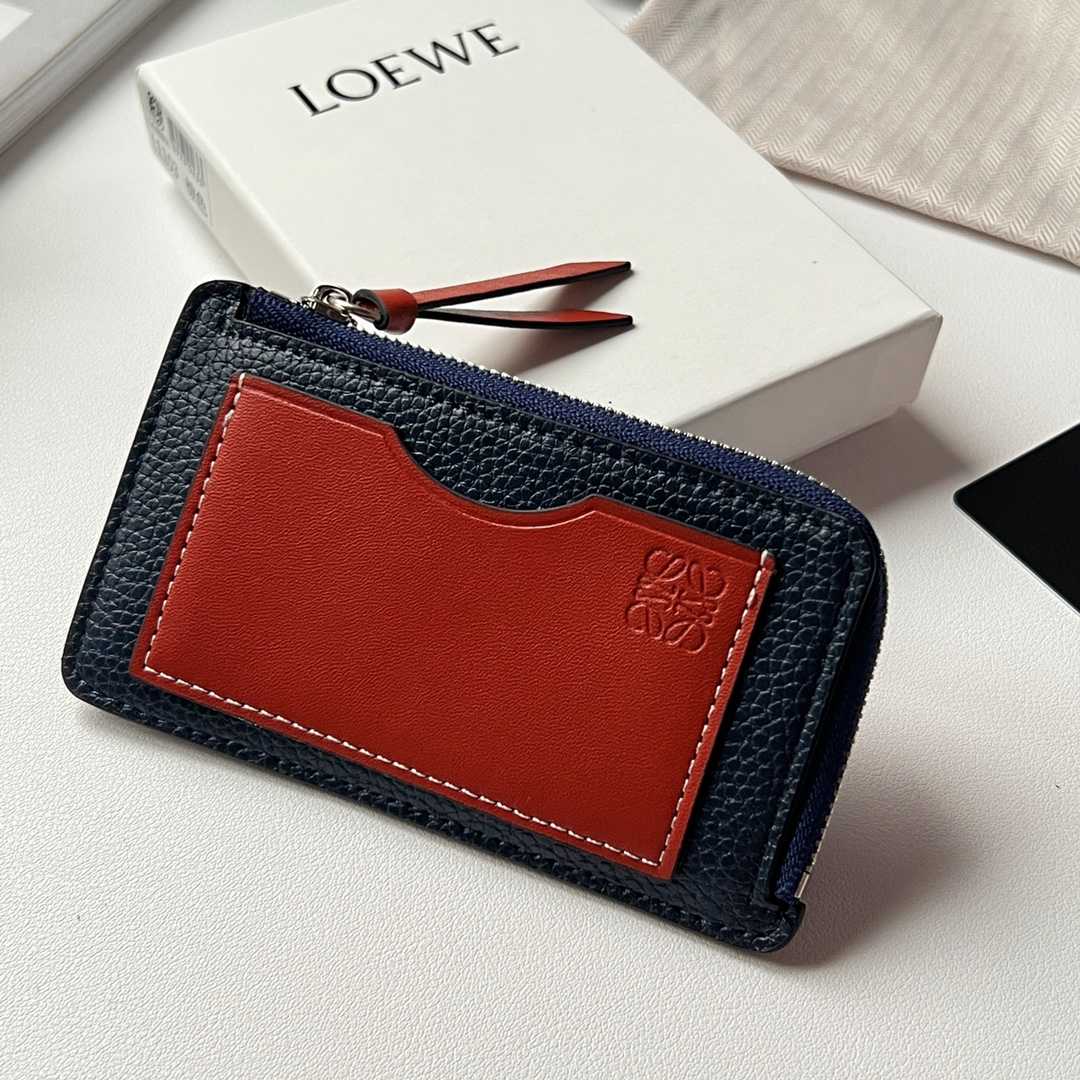 Loewe Coin Cardholder In Soft Grained Calfskin - DopestKickz