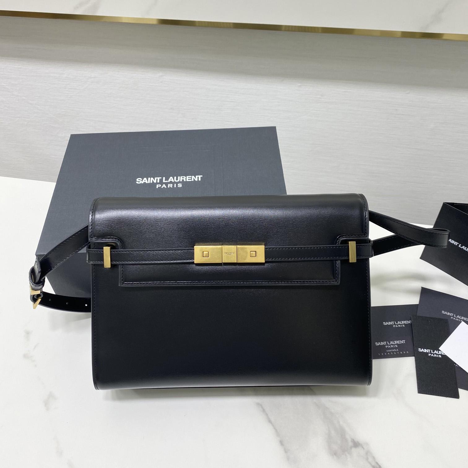 Saint Laurent Manhattan Shoulder Bag In Box Saint Laurent Leather - DopestKickz