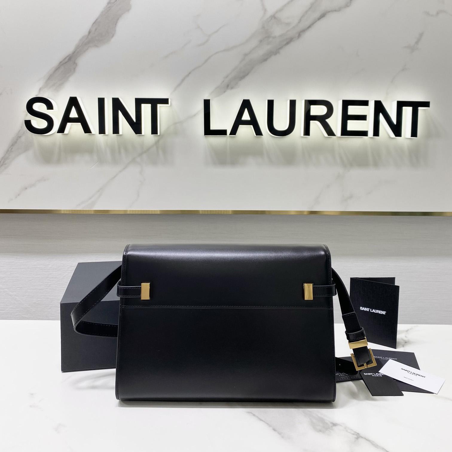 Saint Laurent Manhattan Shoulder Bag In Box Saint Laurent Leather - DopestKickz