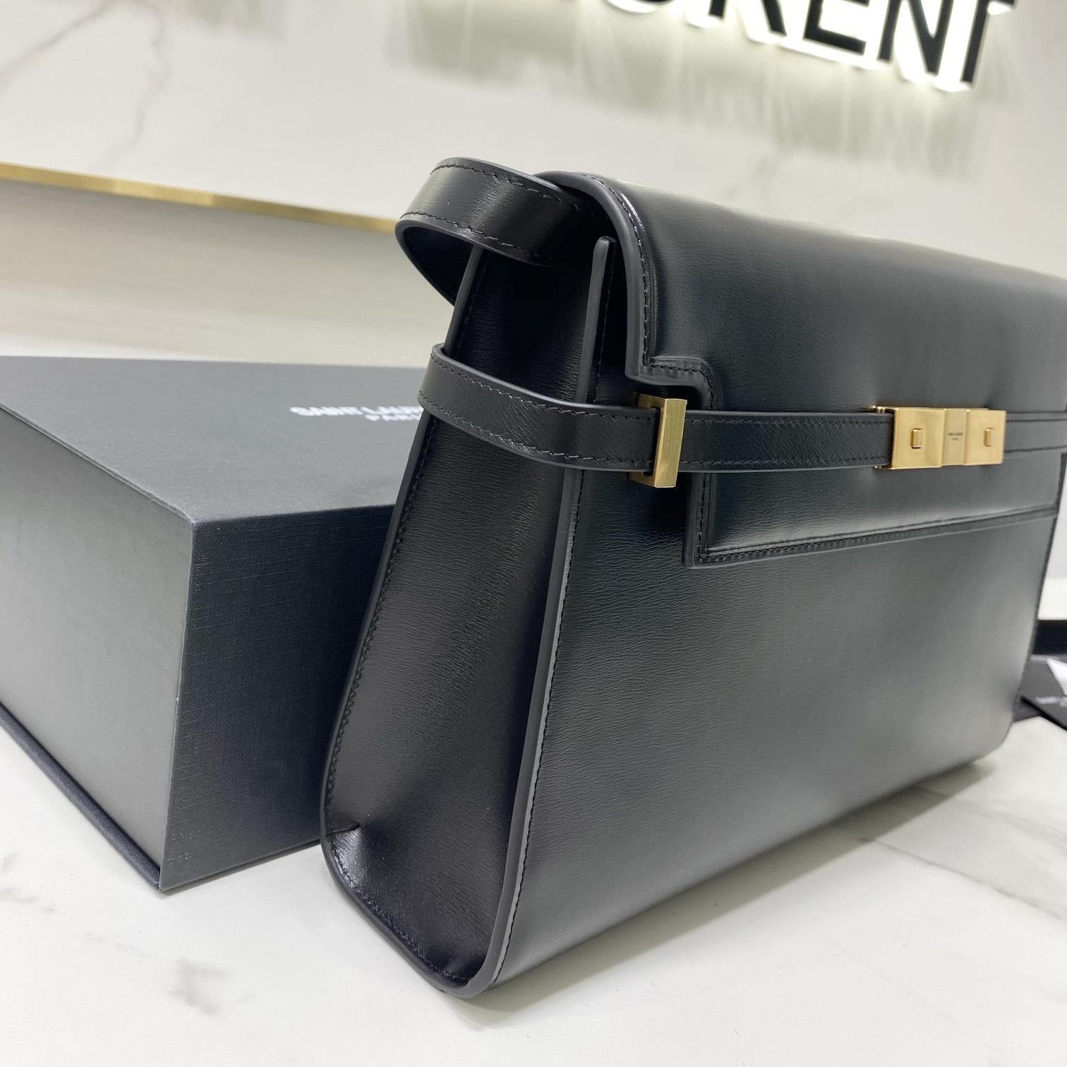 Saint Laurent Manhattan Shoulder Bag In Box Saint Laurent Leather - DopestKickz