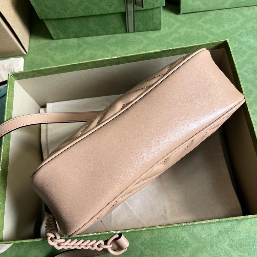 Gucci GG Marmont Matelassé Shoulder Bag(24*13*7cm) - DopestKickz