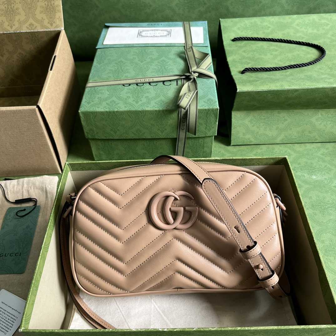 Gucci GG Marmont Matelassé Shoulder Bag(24*13*7cm) - DopestKickz
