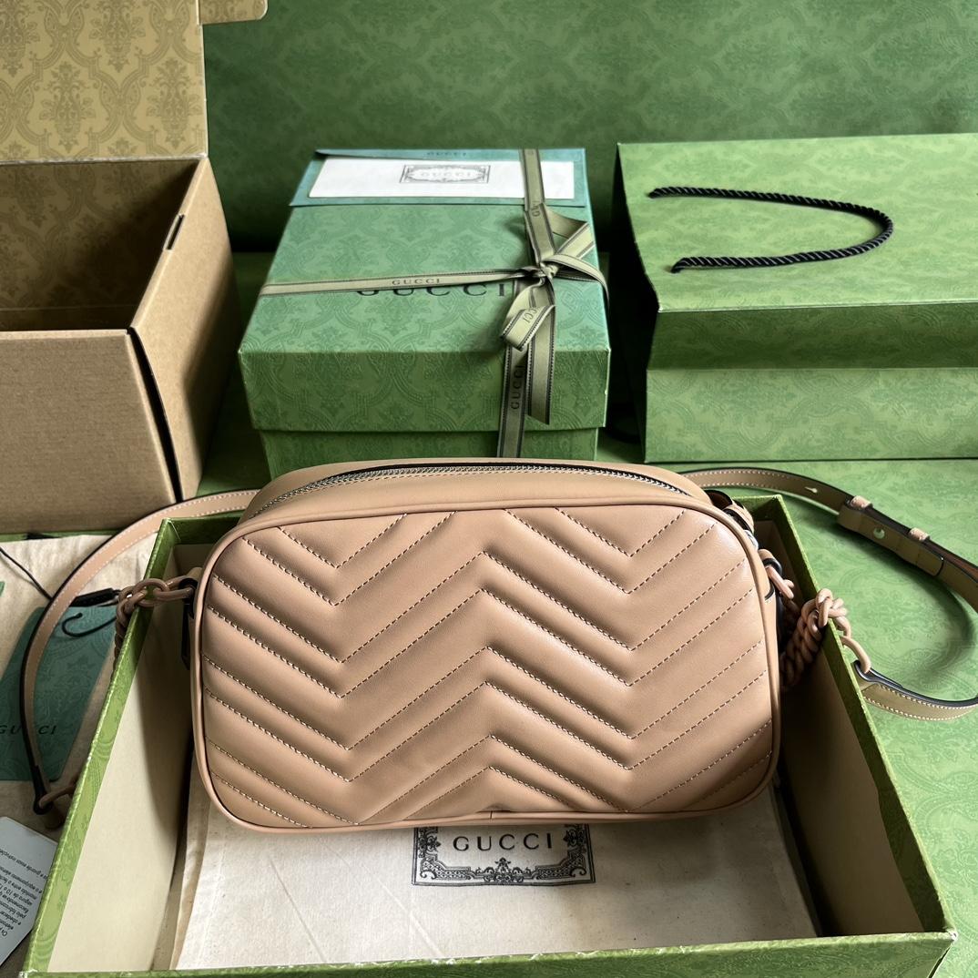 Gucci GG Marmont Matelassé Shoulder Bag(24*13*7cm) - DopestKickz