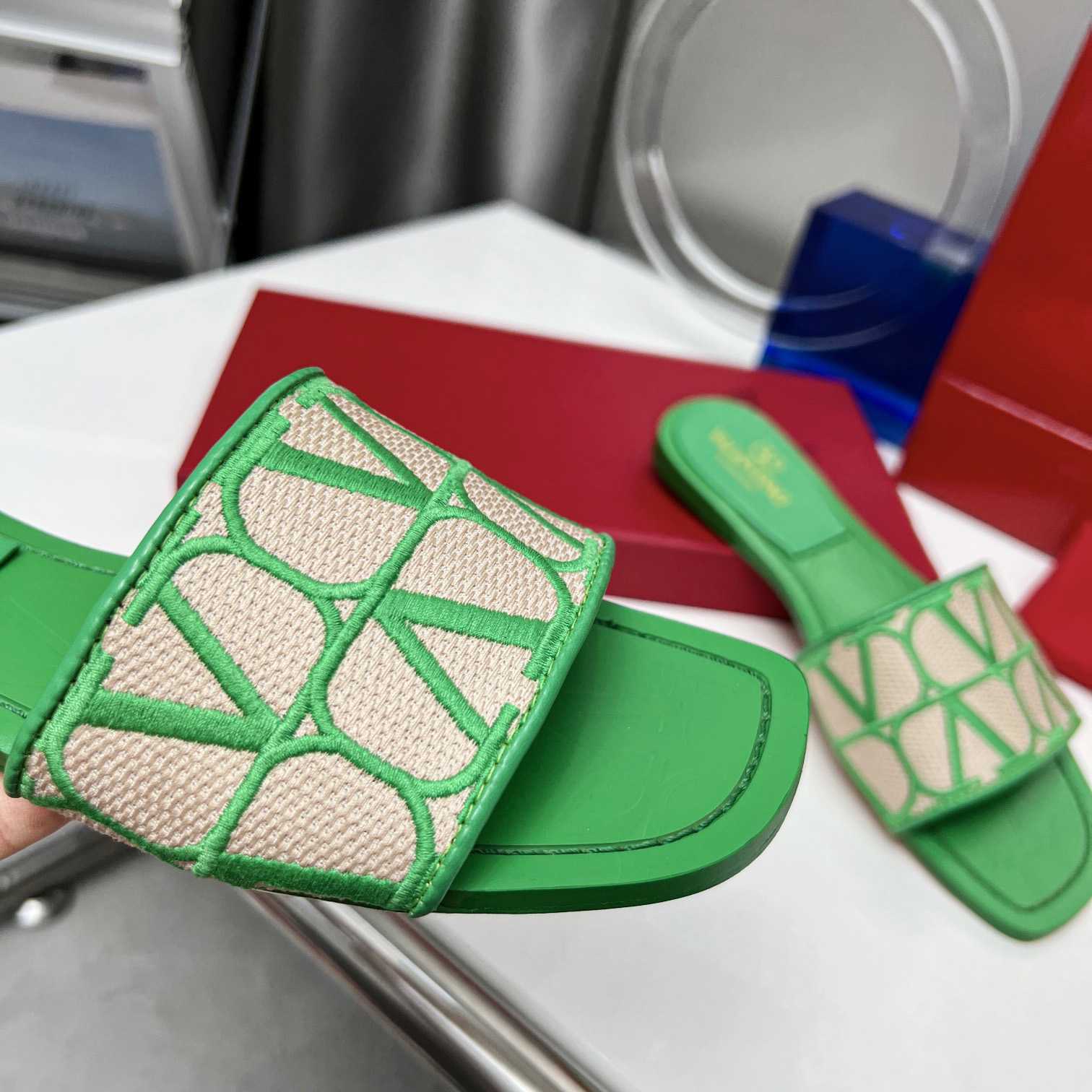 Valenti Toile Iconographe Slide Sandal  - DopestKickz