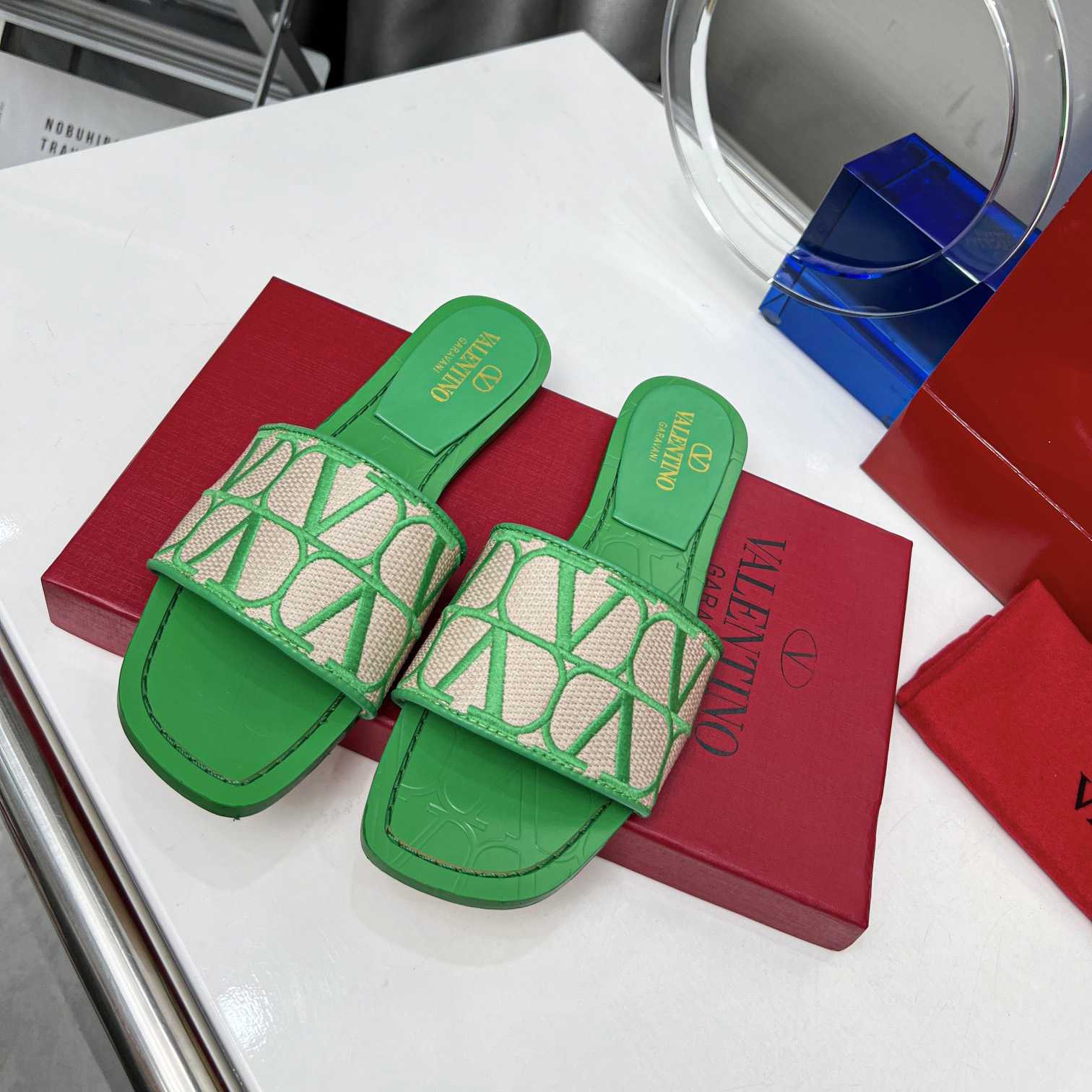 Valenti Toile Iconographe Slide Sandal  - DopestKickz
