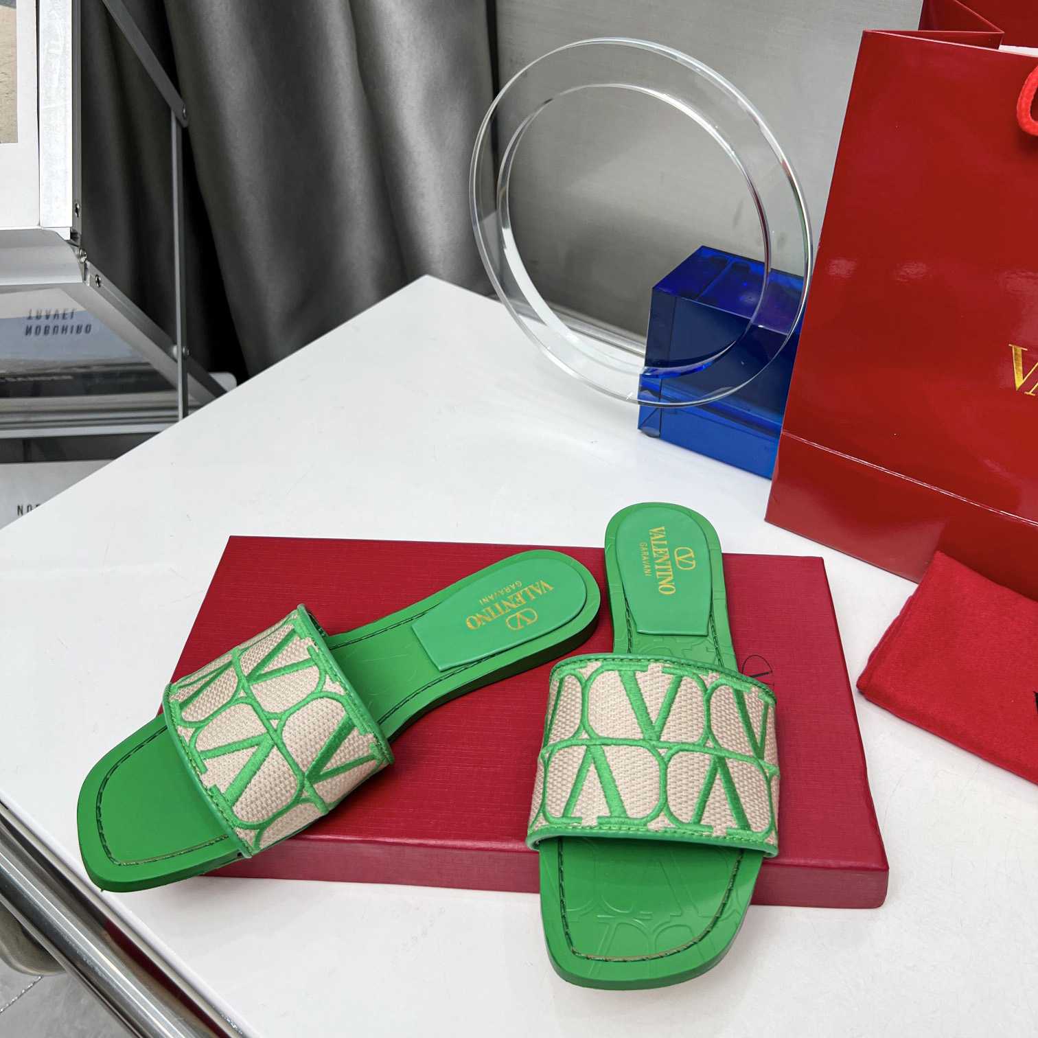 Valenti Toile Iconographe Slide Sandal  - DopestKickz