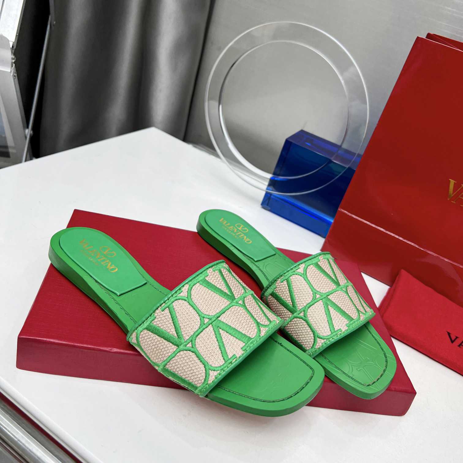 Valenti Toile Iconographe Slide Sandal  - DopestKickz