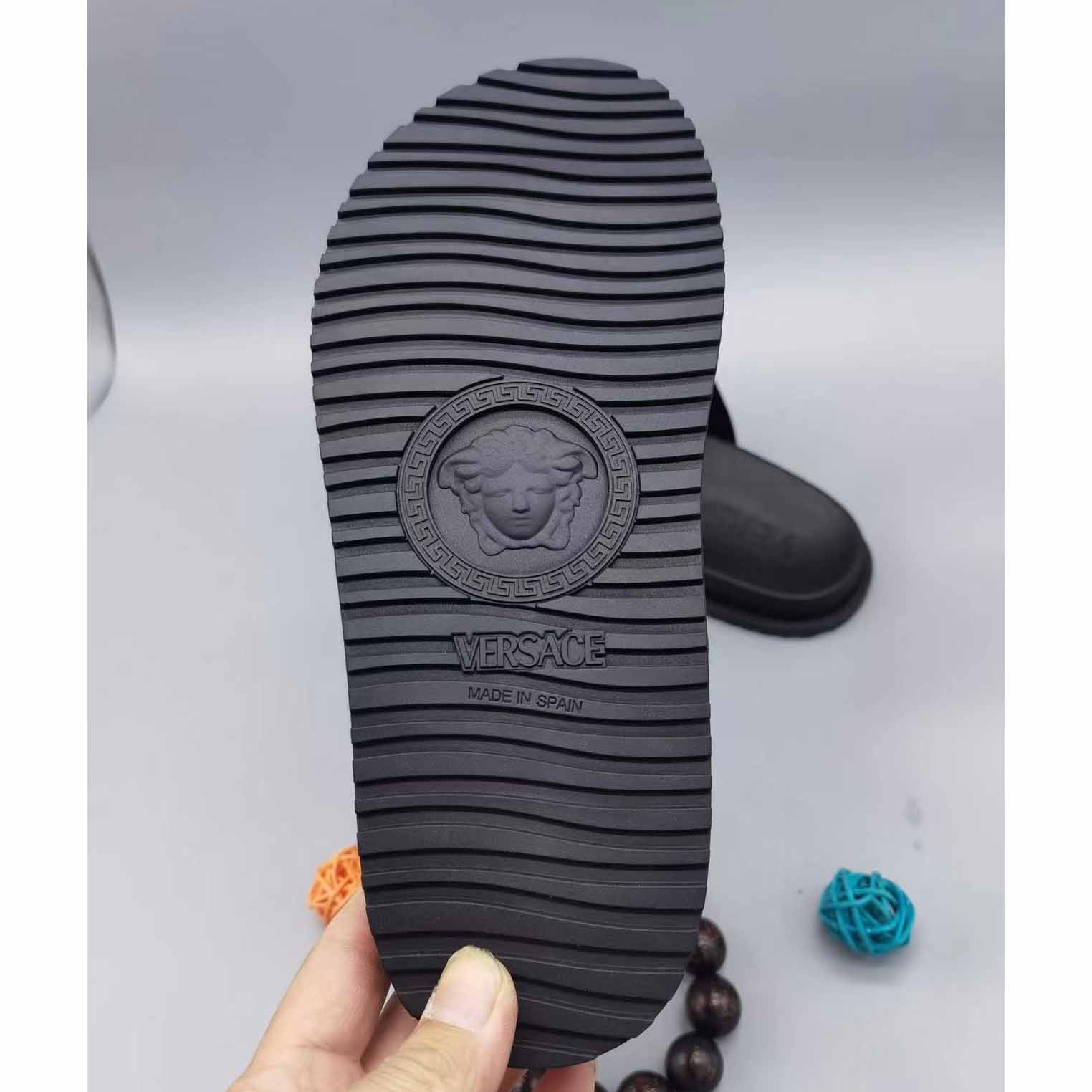 Versace Medusa Plaque Flip-Flop - DopestKickz