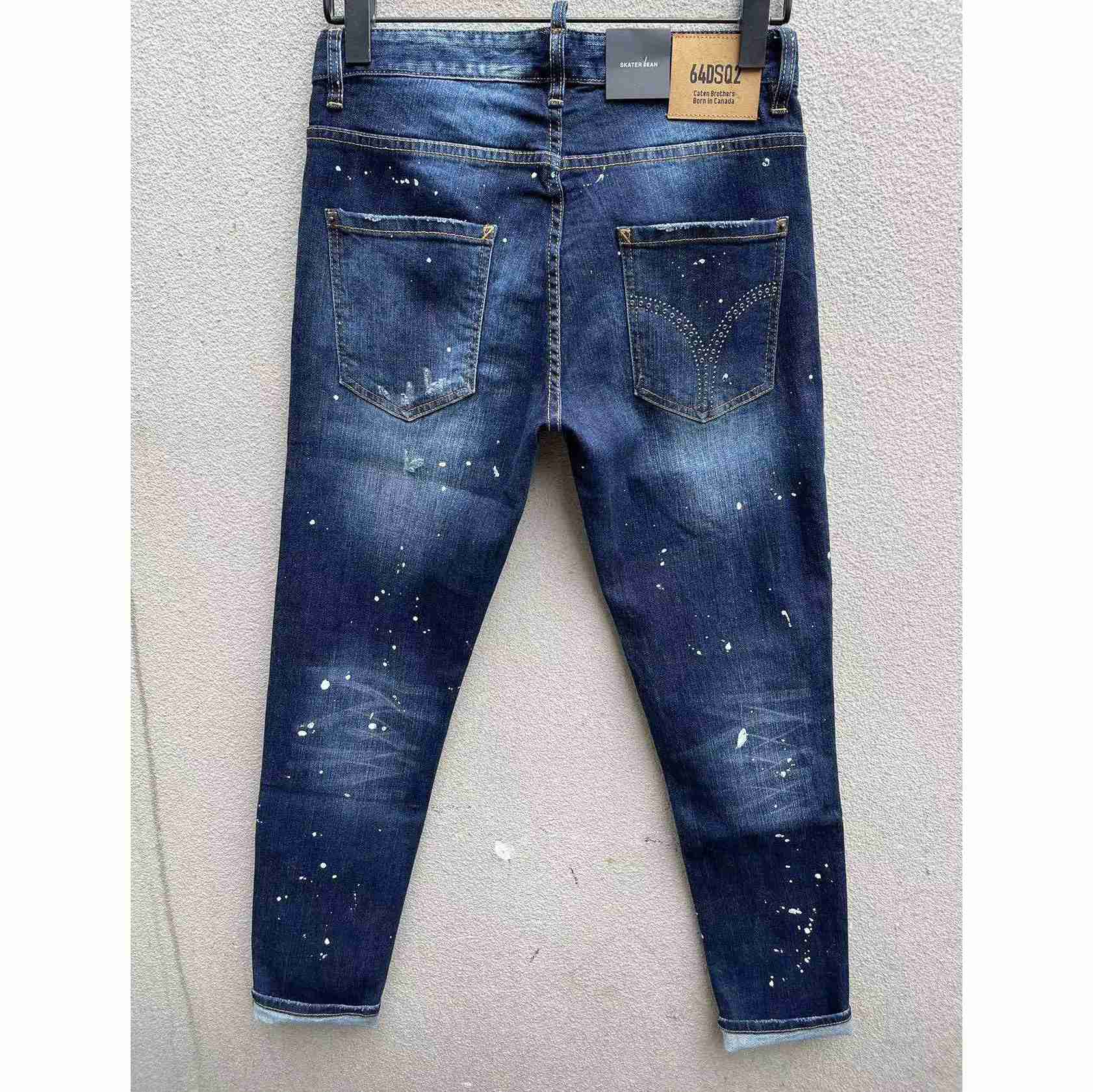 Dsquared2 Navy Blue 'Skater' Jeans    DSQ113 - DopestKickz
