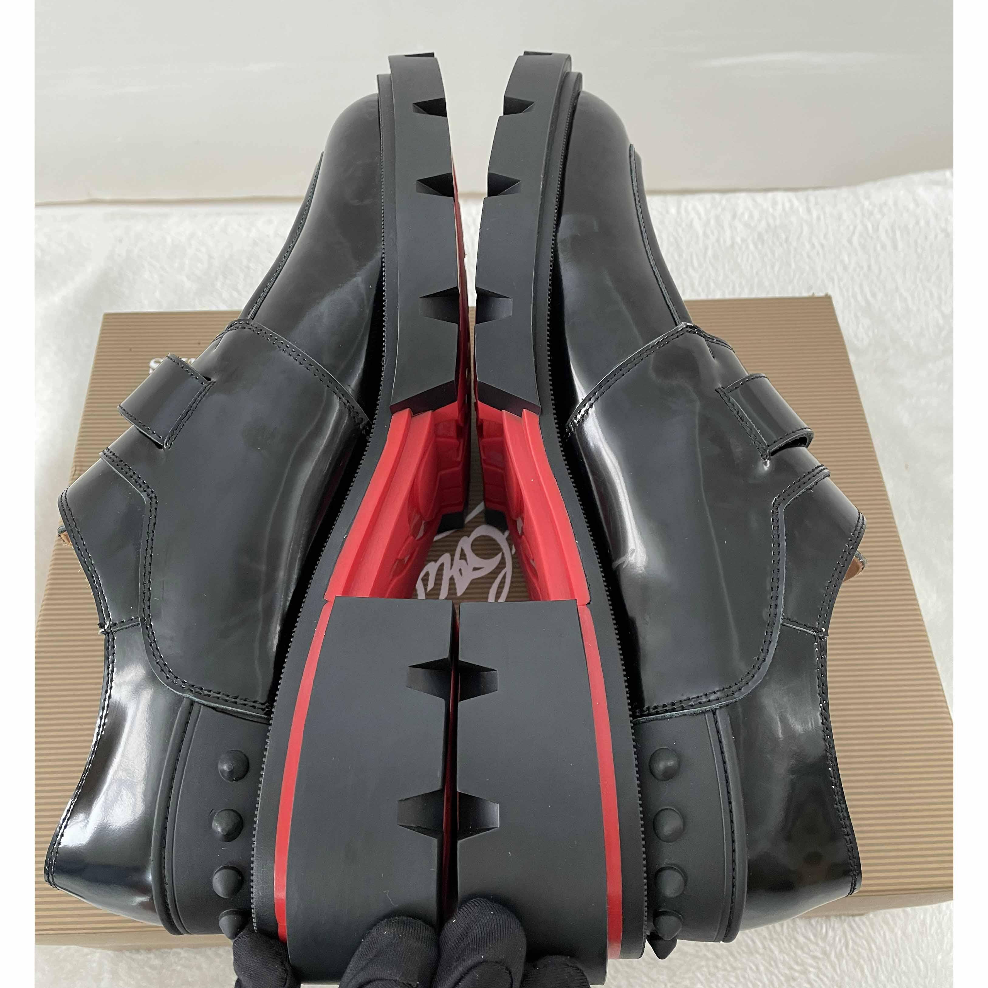 Christian Louboutin Men's Our Georges B Flat Chunky Loafers - DopestKickz