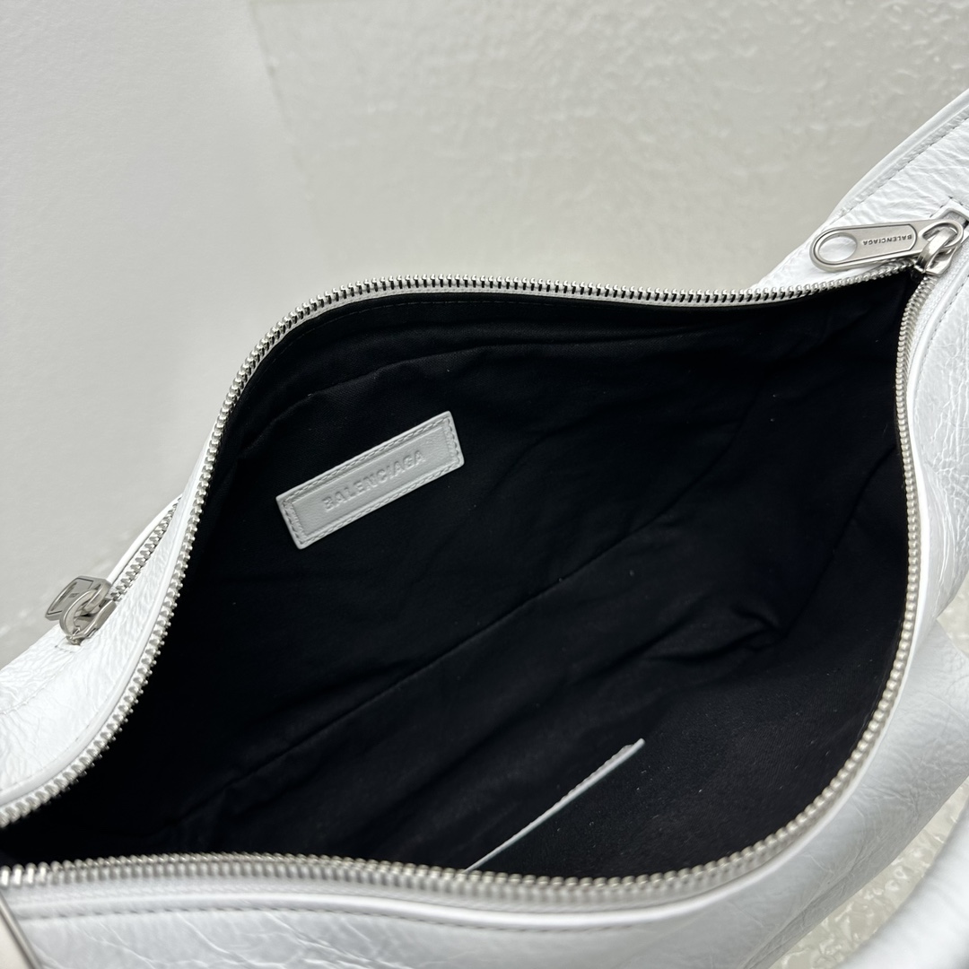 Balenciaga Raver Medium Bag With Handle In White - DopestKickz