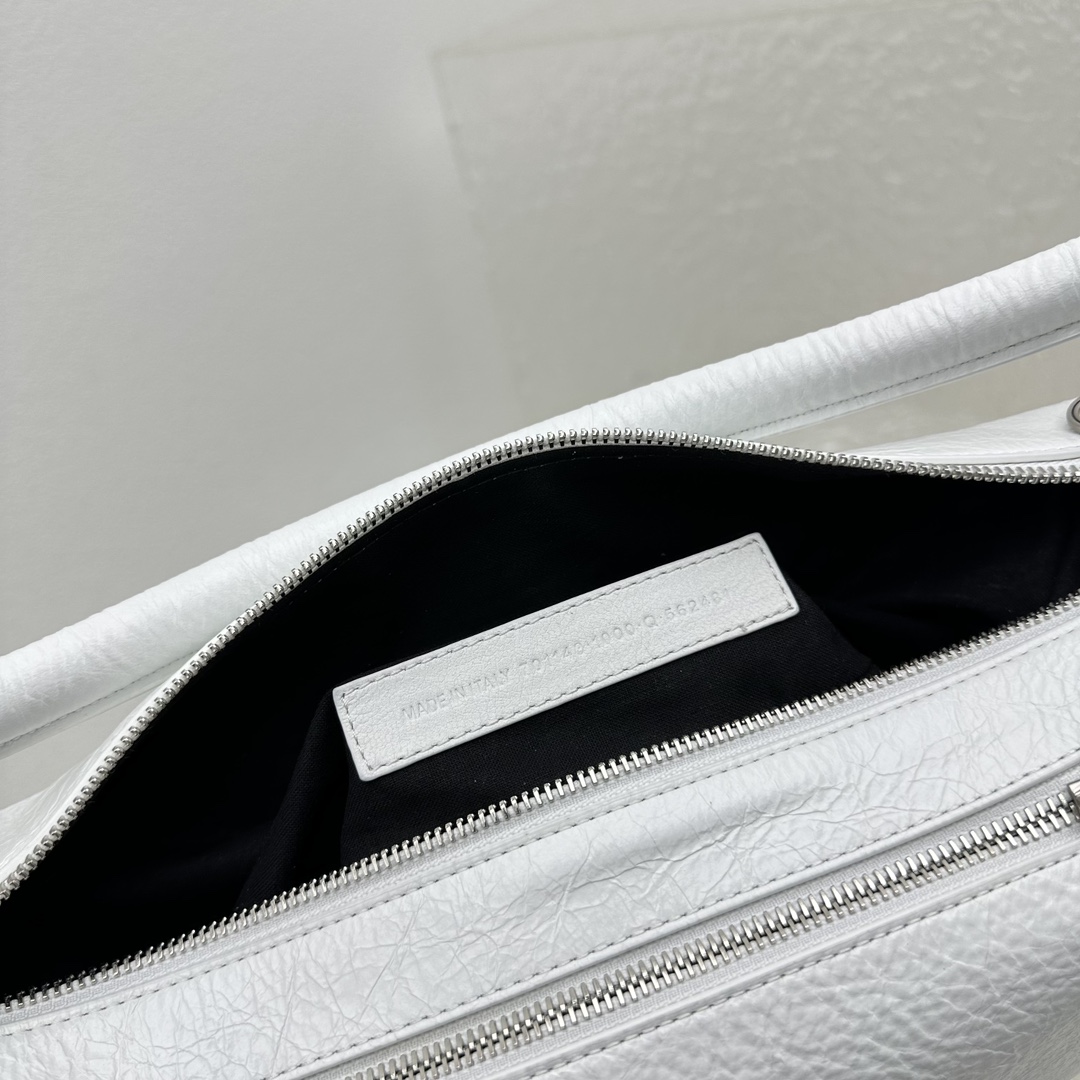 Balenciaga Raver Medium Bag With Handle In White - DopestKickz