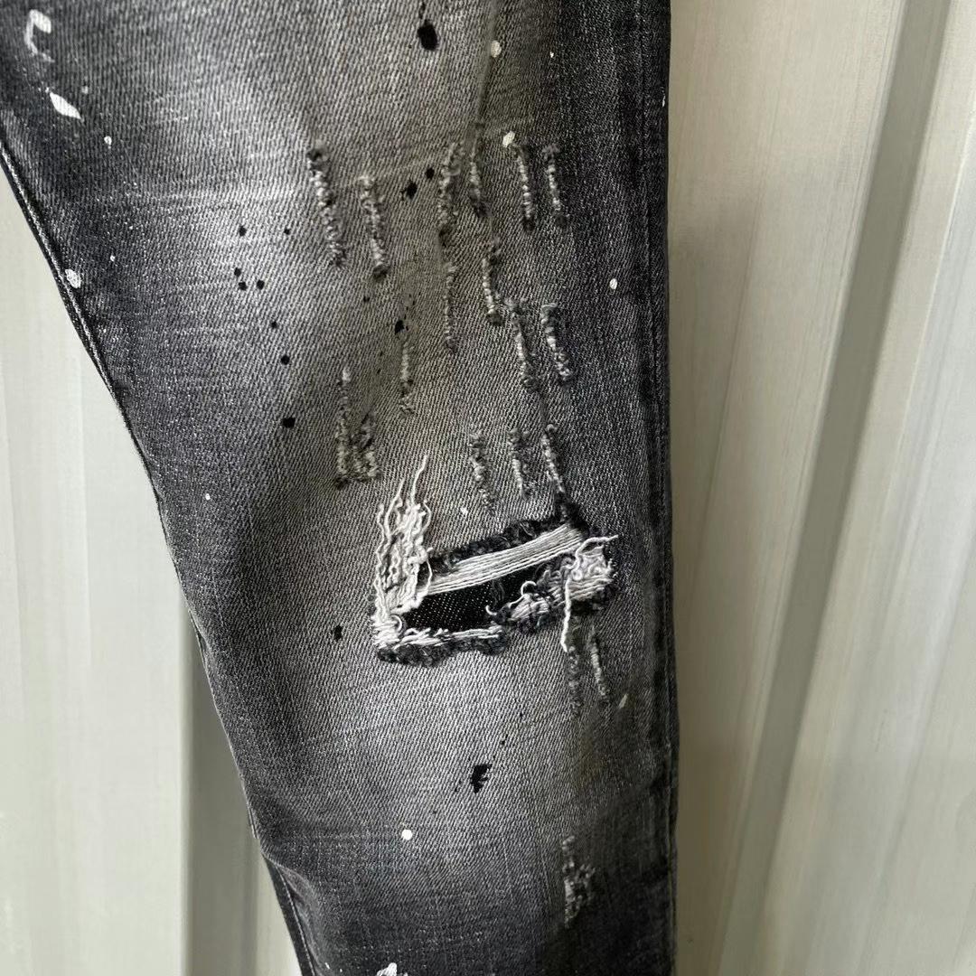 Dsquared2  Mid Wash Distressed Jeans   9136 - DopestKickz