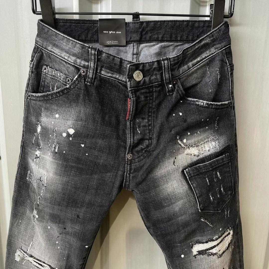 Dsquared2  Mid Wash Distressed Jeans   9136 - DopestKickz