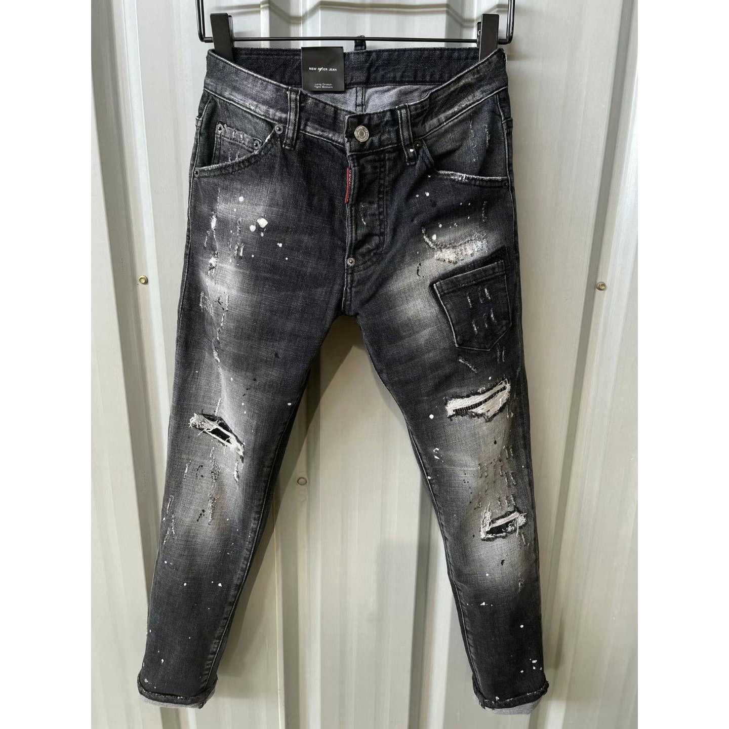Dsquared2  Mid Wash Distressed Jeans   9136 - DopestKickz