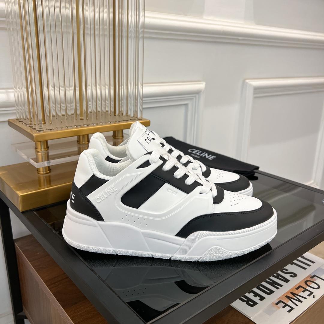 Celine CT-07 Celine Trainer Low Lace-up Sneaker In Calfskin - DopestKickz