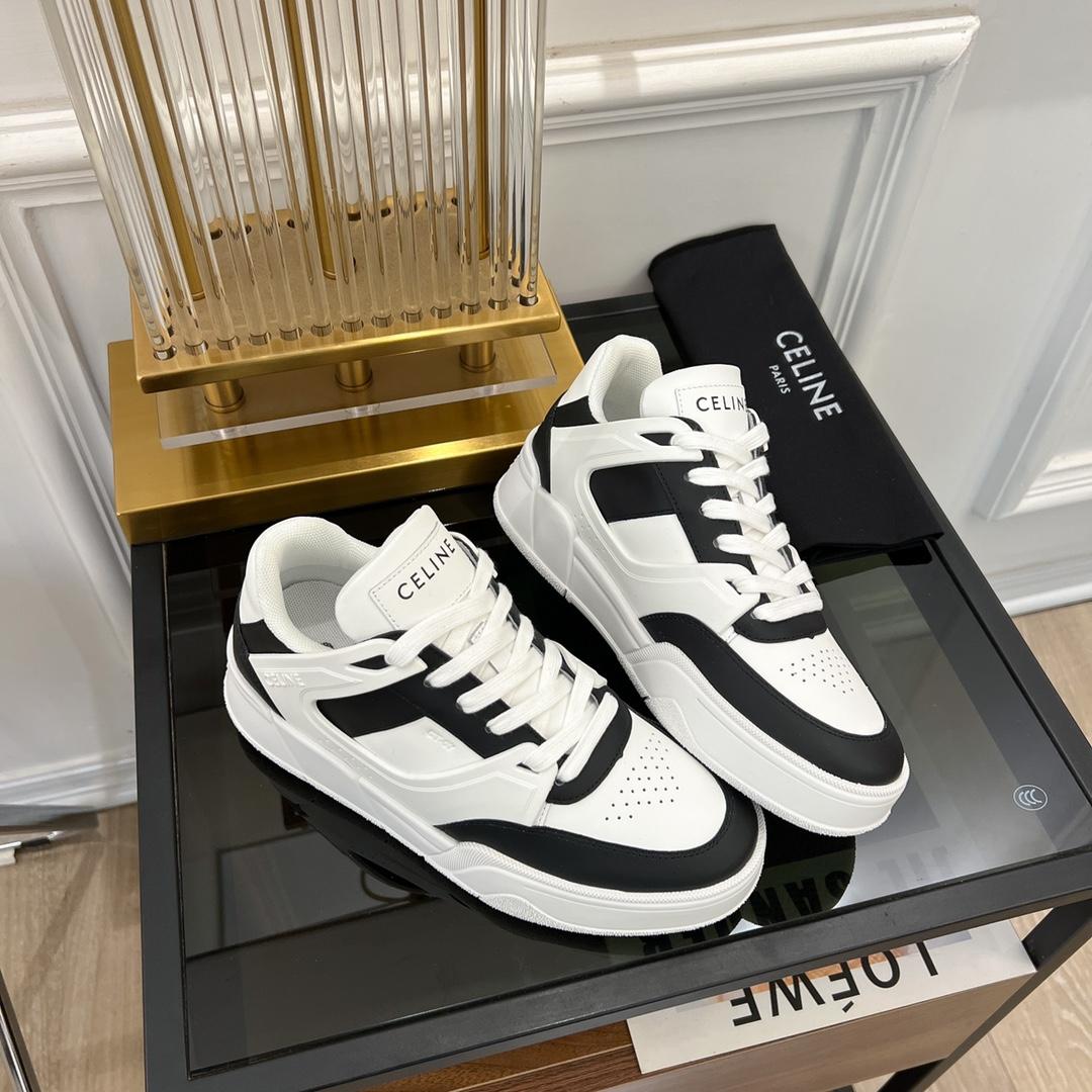 Celine CT-07 Celine Trainer Low Lace-up Sneaker In Calfskin - DopestKickz
