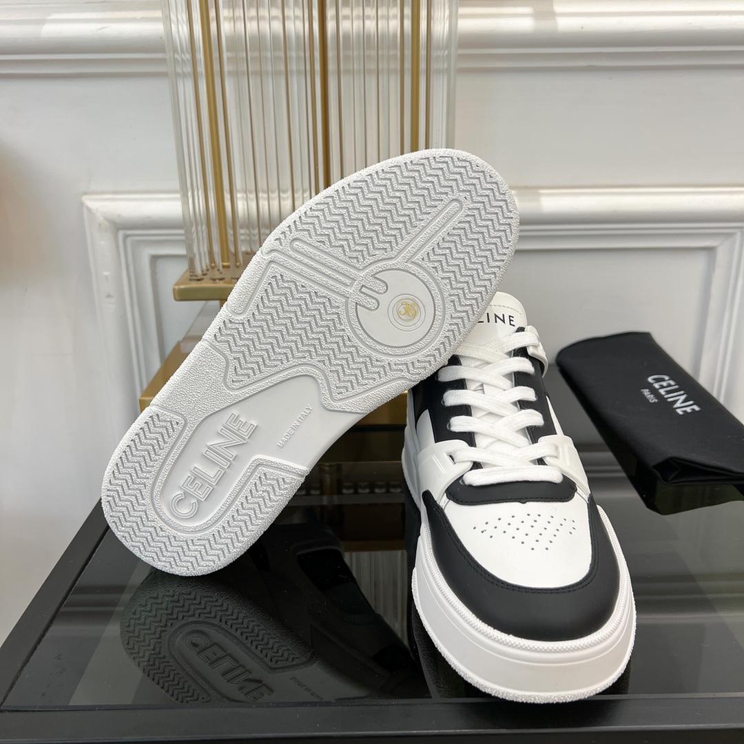Celine CT-07 Celine Trainer Low Lace-up Sneaker In Calfskin - DopestKickz