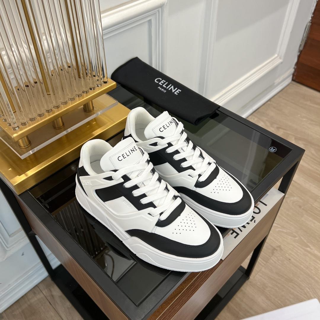 Celine CT-07 Celine Trainer Low Lace-up Sneaker In Calfskin - DopestKickz