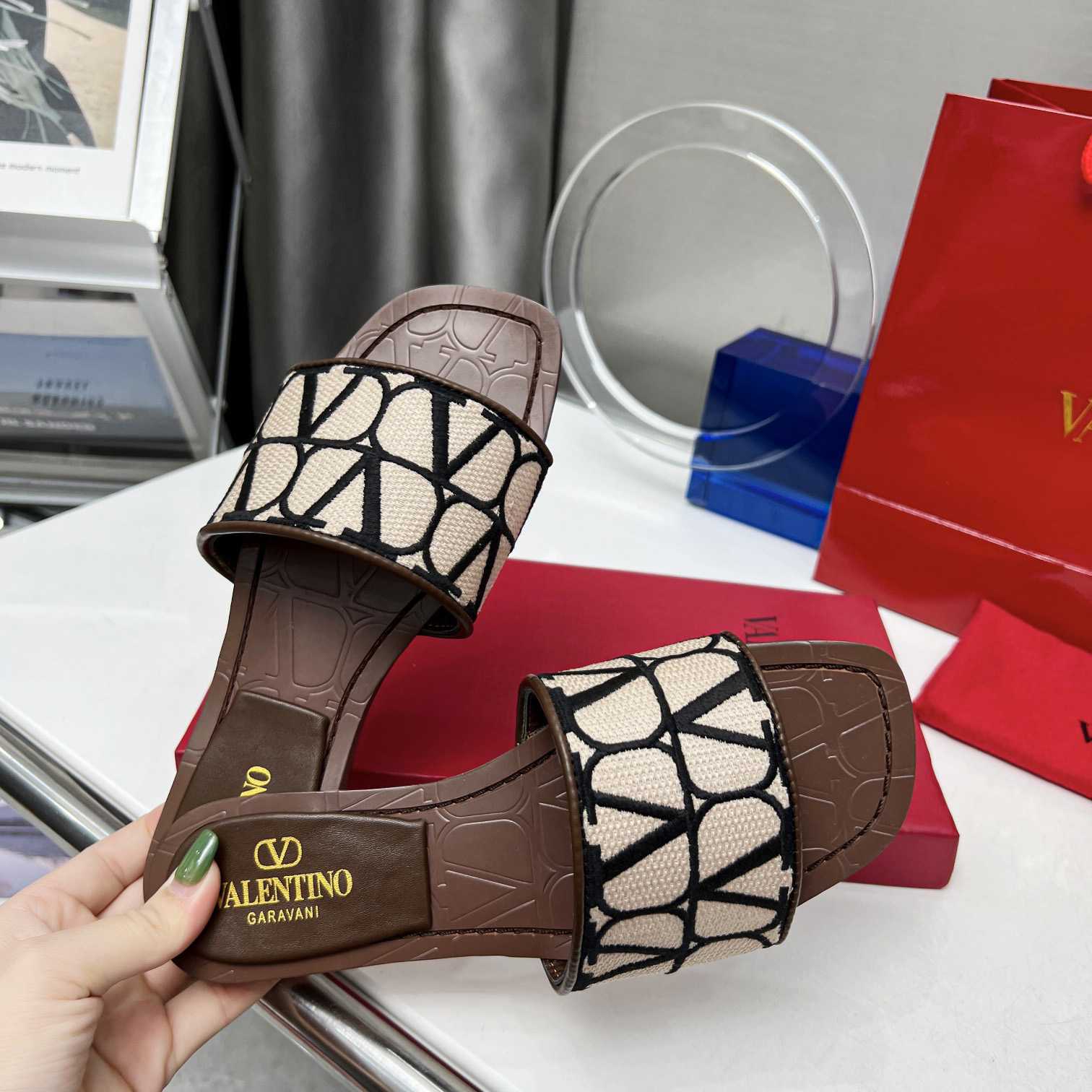 Valenti Toile Iconographe Slide Sandal  - DopestKickz