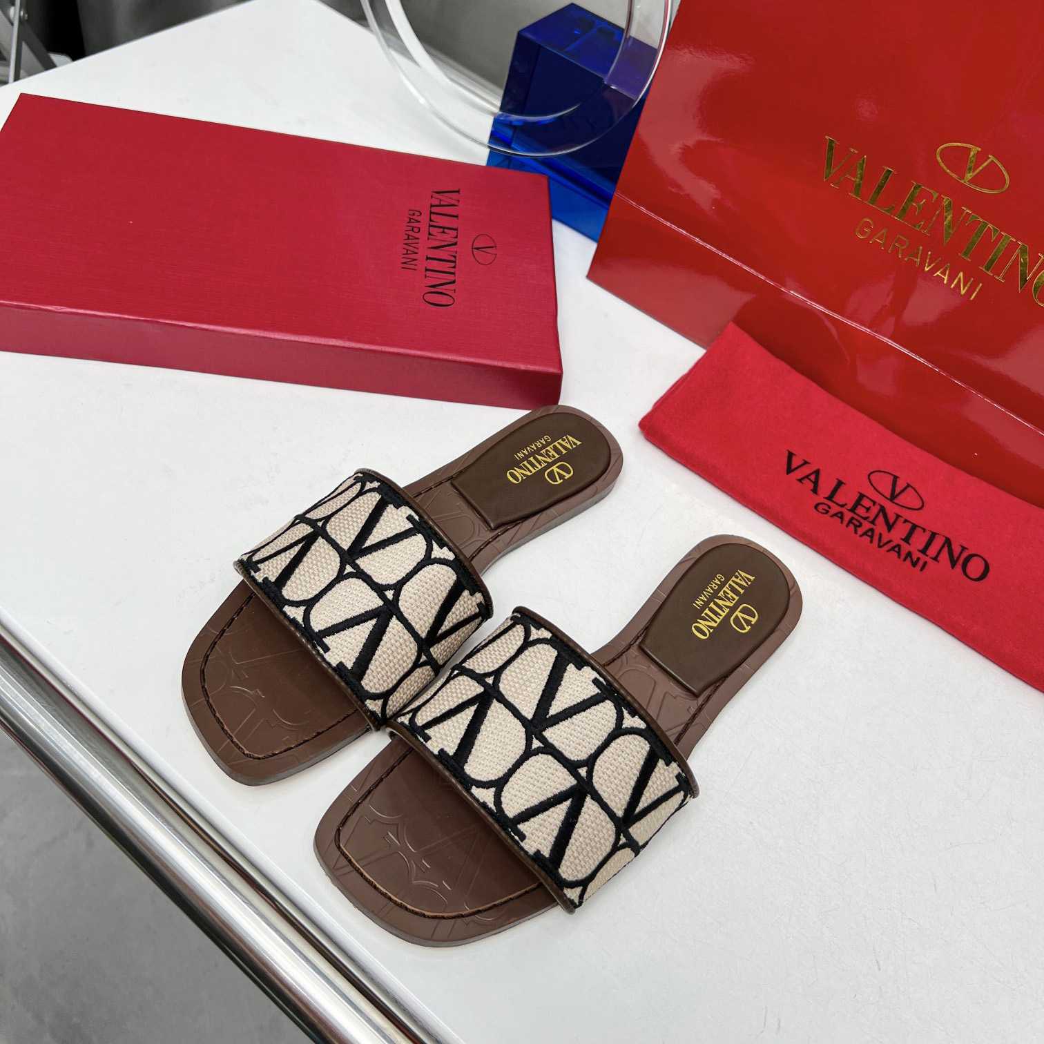 Valenti Toile Iconographe Slide Sandal  - DopestKickz