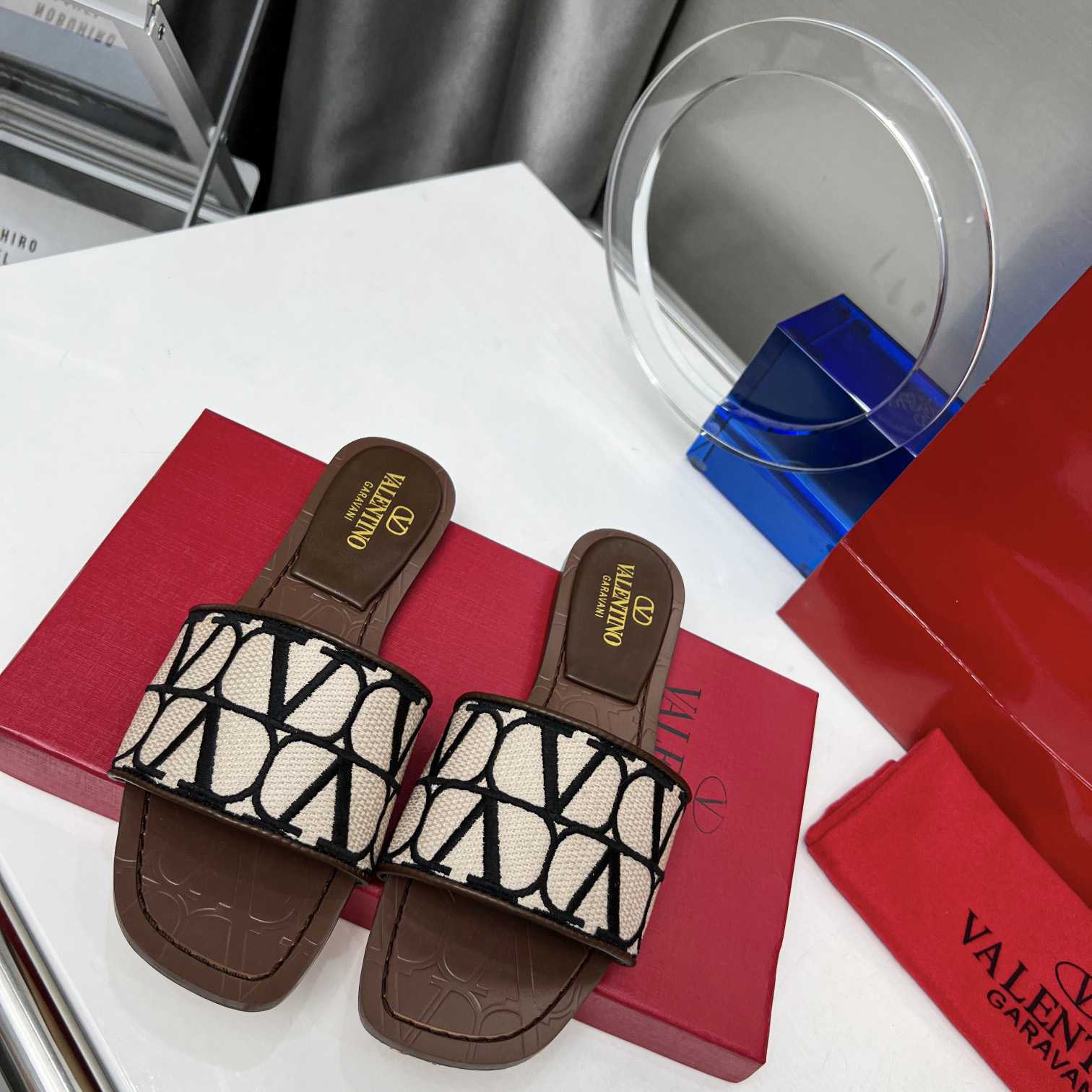 Valenti Toile Iconographe Slide Sandal  - DopestKickz