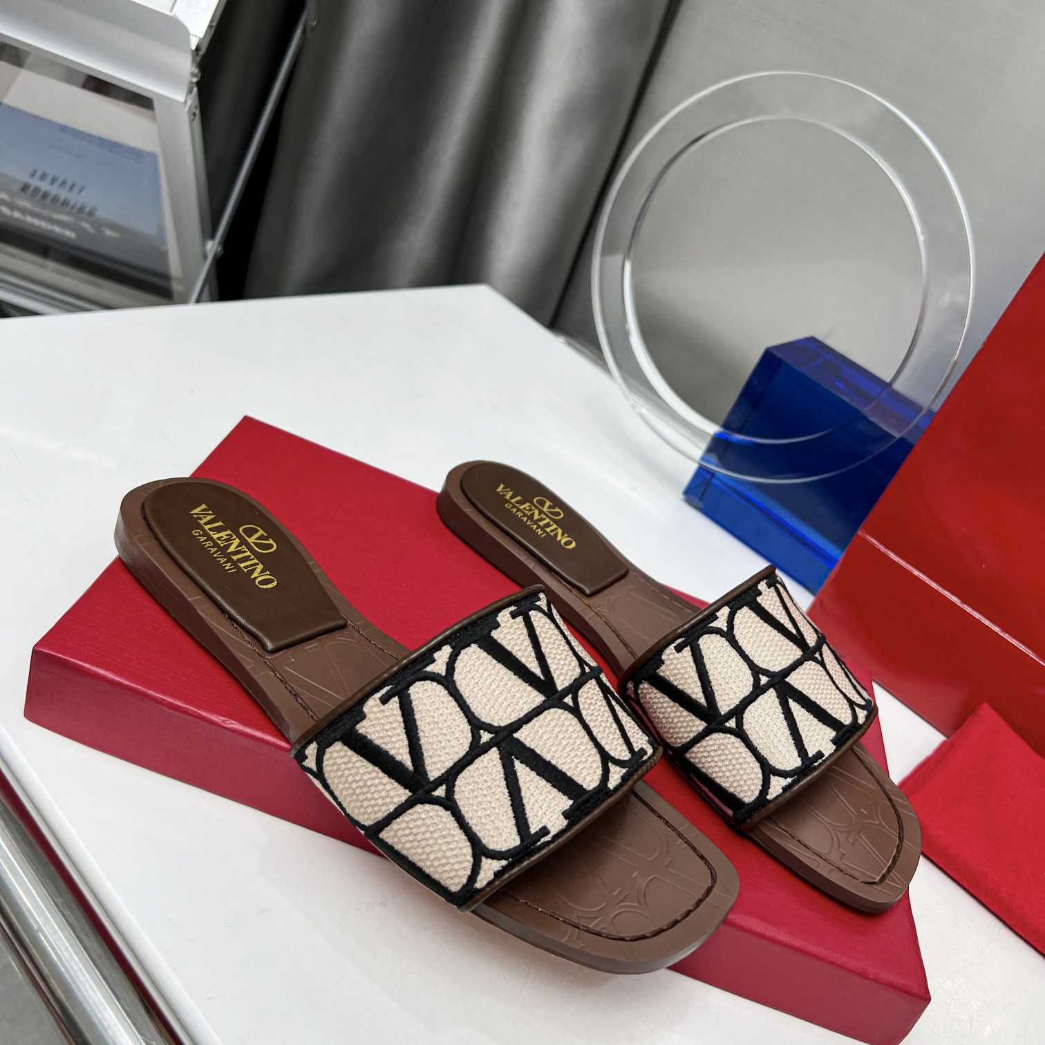 Valenti Toile Iconographe Slide Sandal  - DopestKickz