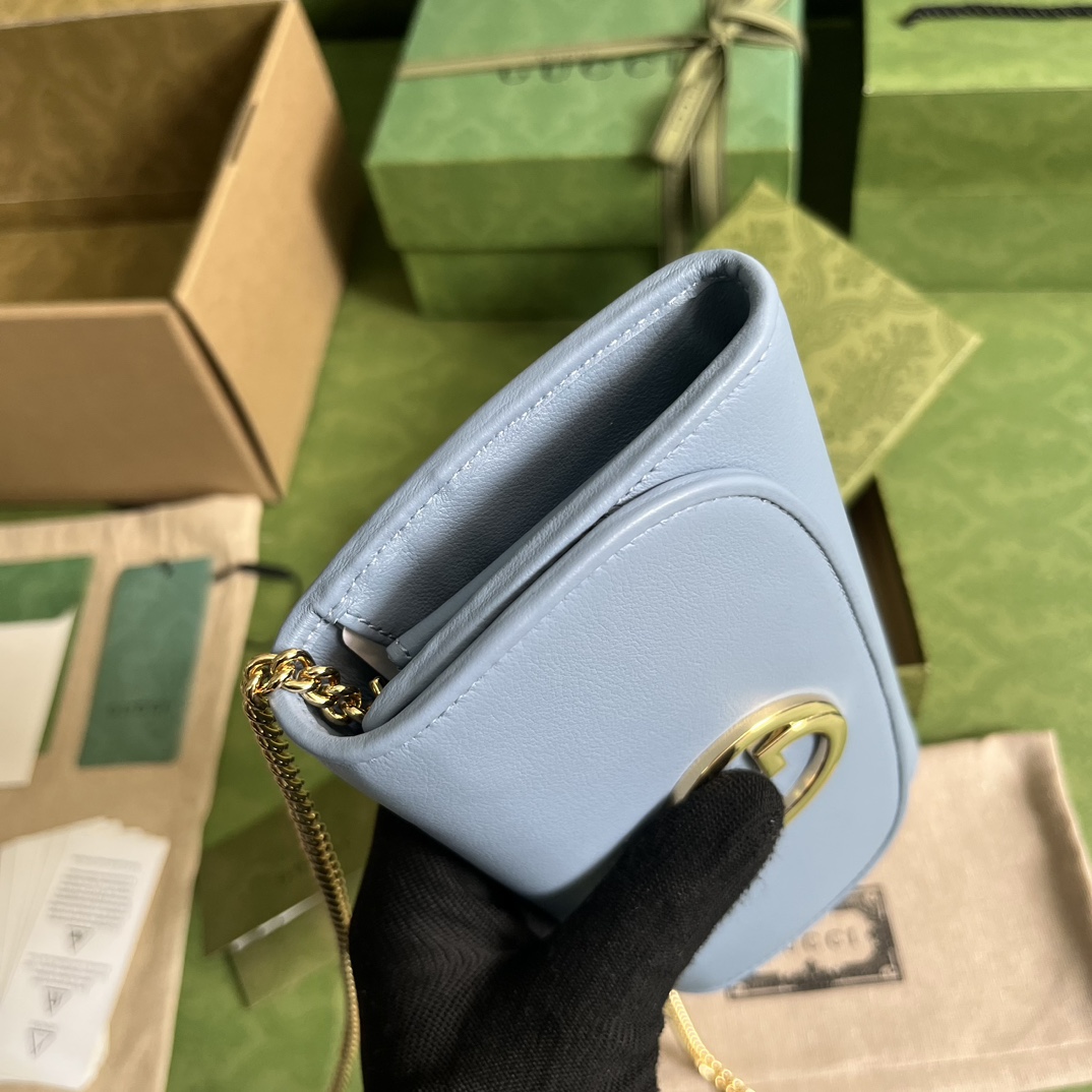 Gucci Blondie Continental Chain Wallet(21x10.5cm) - DopestKickz