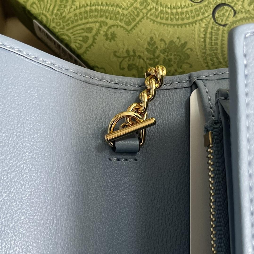 Gucci Blondie Continental Chain Wallet(21x10.5cm) - DopestKickz