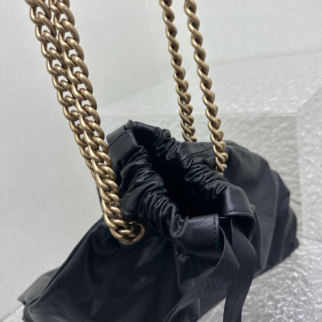 Balenciaga Women's Crush Medium Tote Bag In Black - DopestKickz