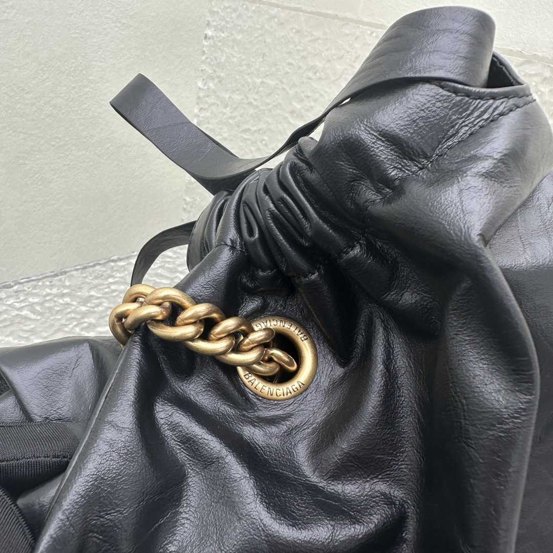 Balenciaga Women's Crush Medium Tote Bag In Black - DopestKickz