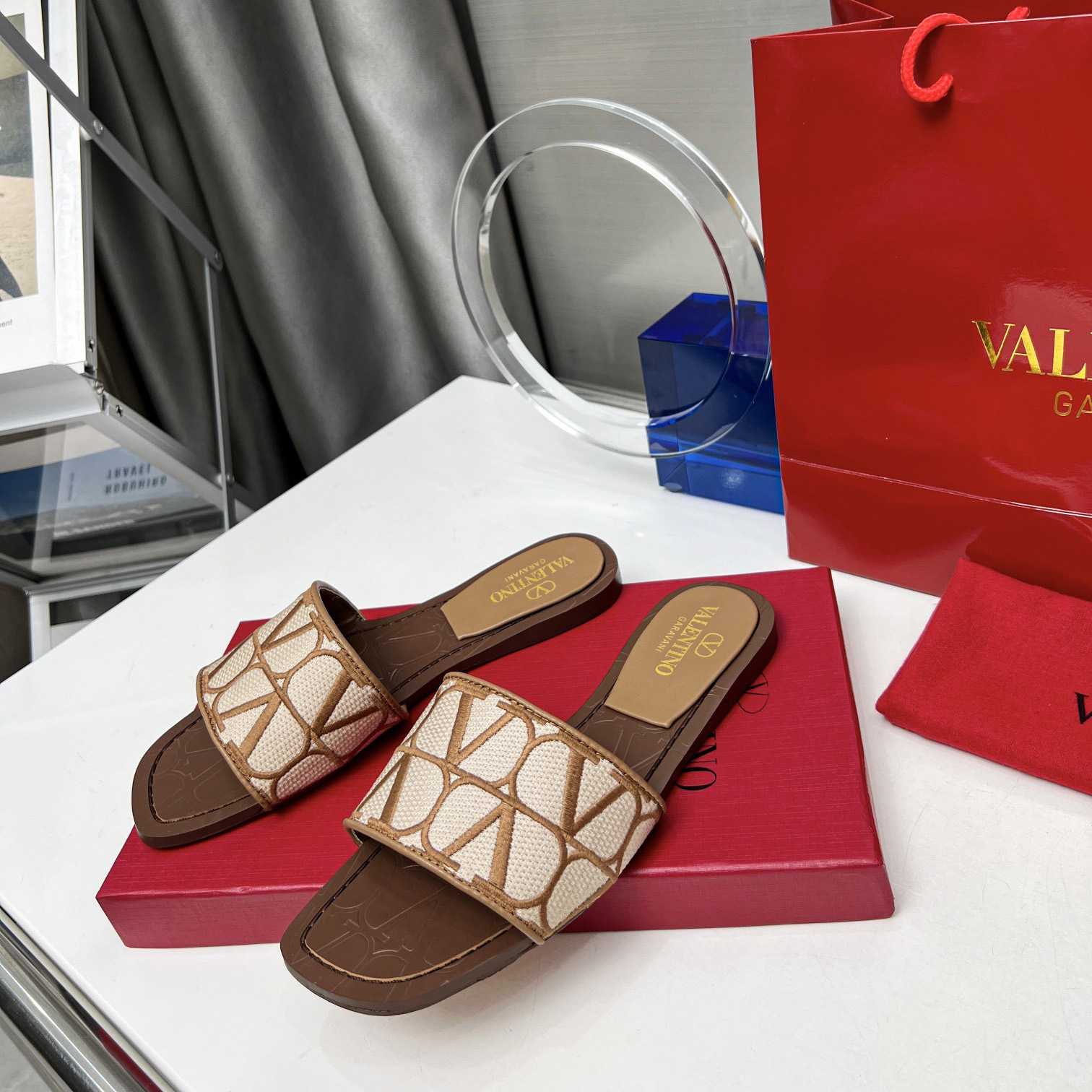 Valenti Toile Iconographe Slide Sandal  - DopestKickz