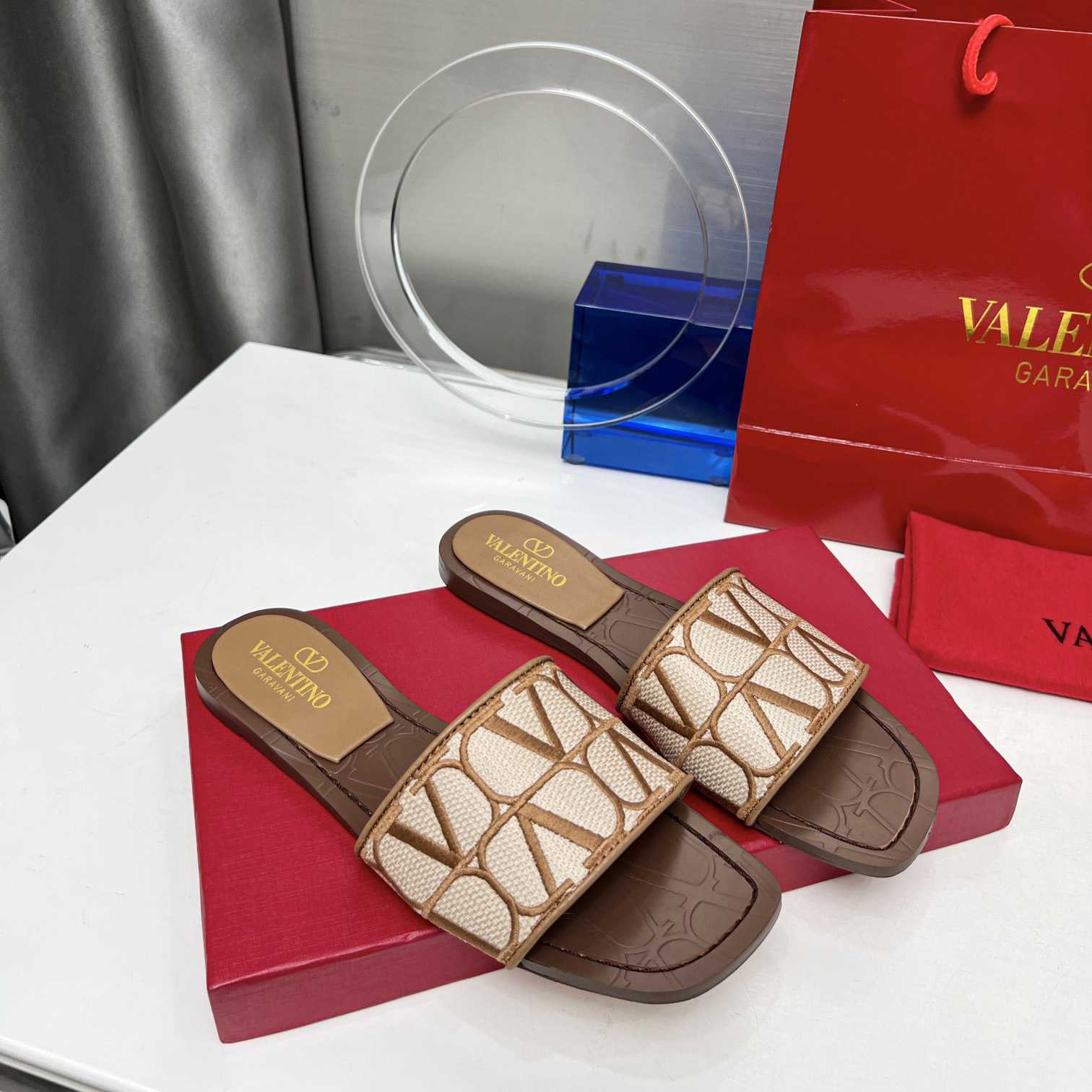 Valenti Toile Iconographe Slide Sandal  - DopestKickz