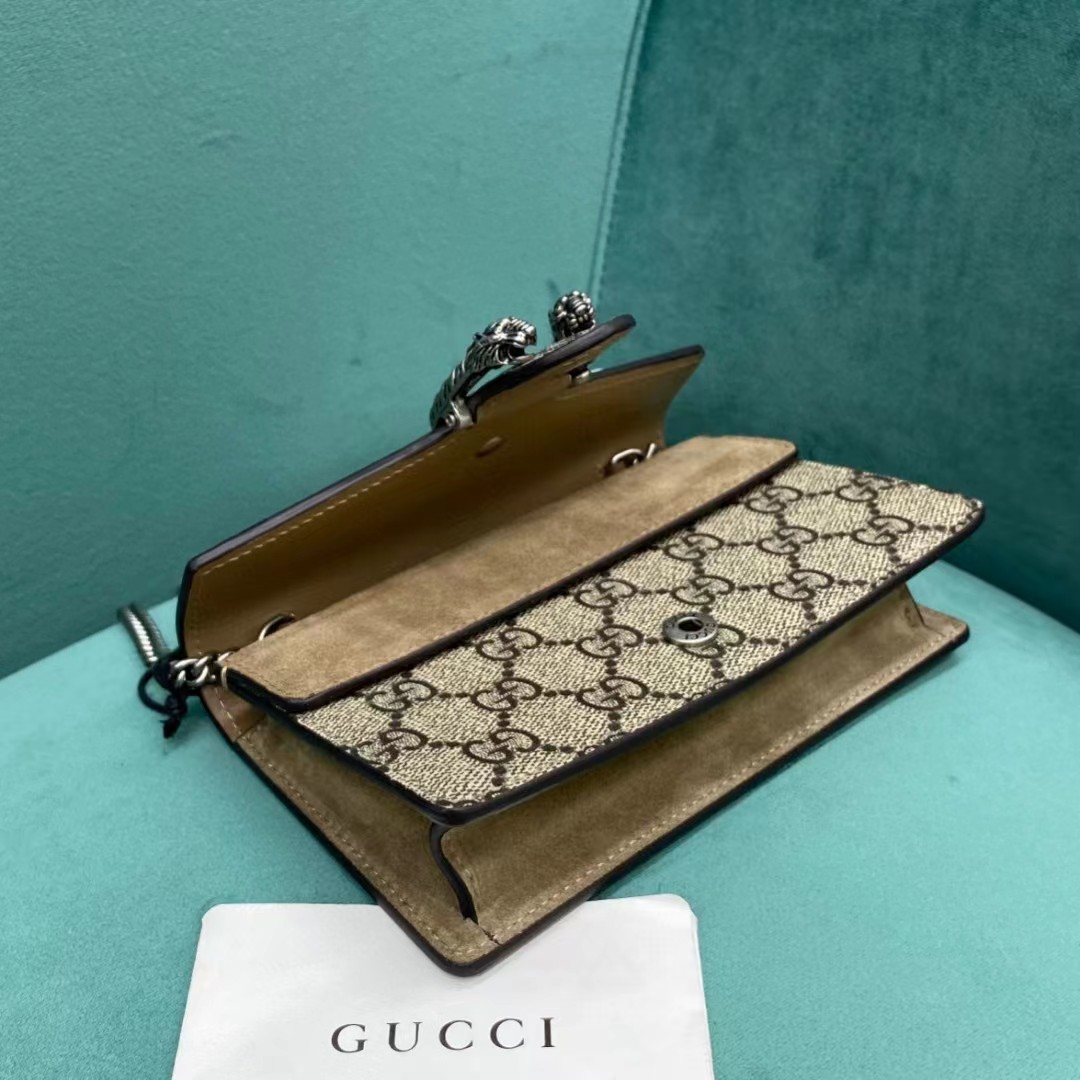 Gucci Dionysus GG Supreme Super Mini Bag(16.5-10-4cm)   476432 - DopestKickz