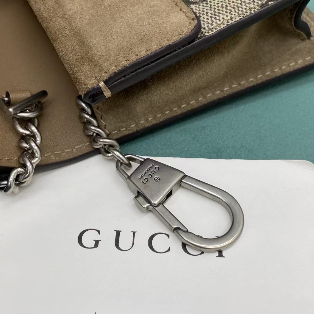Gucci Dionysus GG Supreme Super Mini Bag(16.5-10-4cm)   476432 - DopestKickz
