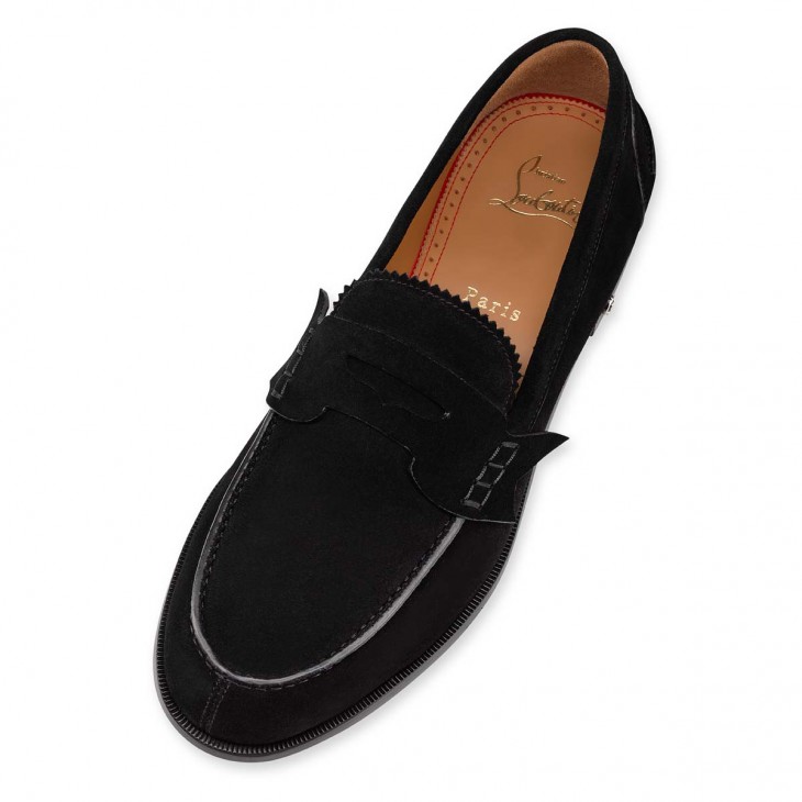 Christian Louboutin No Penny Loafers - Calf Leather - Black - DopestKickz