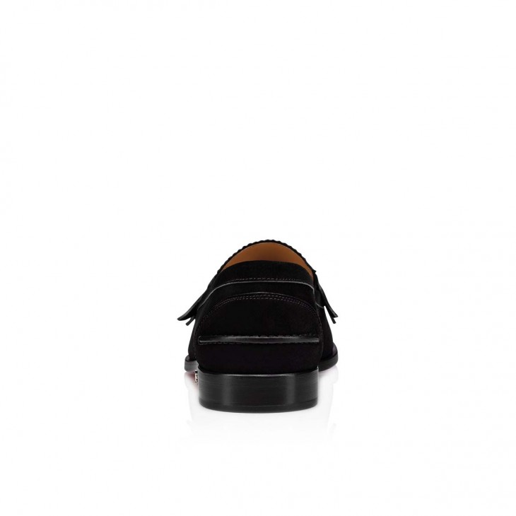 Christian Louboutin No Penny Loafers - Calf Leather - Black - DopestKickz