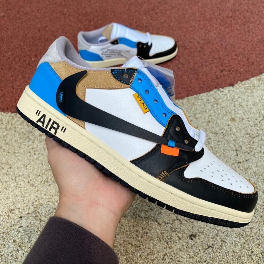  Air Jordan 1 x Off-white Low Sneaker    CZ0790-108 - DopestKickz