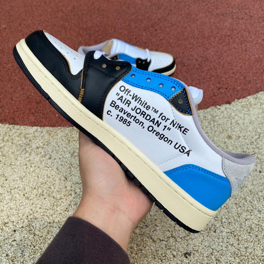  Air Jordan 1 x Off-white Low Sneaker    CZ0790-108 - DopestKickz